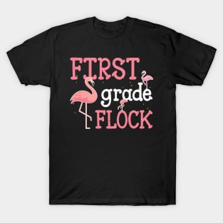 Flamingo 1st First Grade Back To School T-Shirt